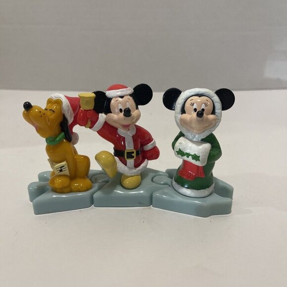 Mickey's Once Upon a Christmas McDonald's Collectible Toys Mickey Minnie & Pluto - Picture 2 of 12
